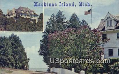 Governor of Michigan, Summer Home - Mackinac Island Postcard