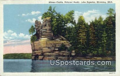 Miners Castle - Munising, Michigan MI Postcard