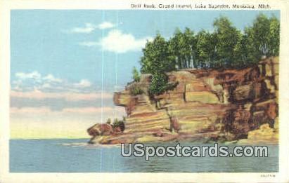 Gull Rock, Grand Island - Munising, Michigan MI Postcard