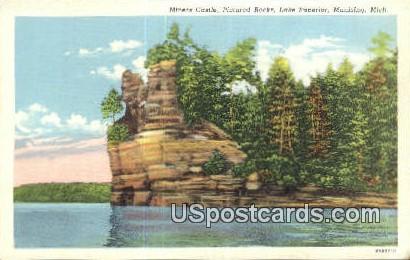Miners Castle - Munising, Michigan MI Postcard