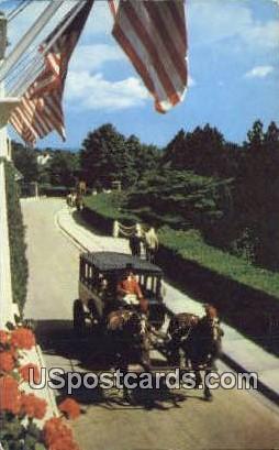 Grand Hotel Bus - Mackinac Island, Michigan MI Postcard