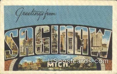 Saginaw, Michigan Postcard      ;      Saginaw, MI