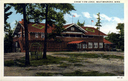 Grand View Lodge - Brainerd, Minnesota MN Postcard
