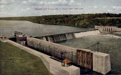 Government Locks No. 1 - Ft. Snelling, Minnesota MN Postcard