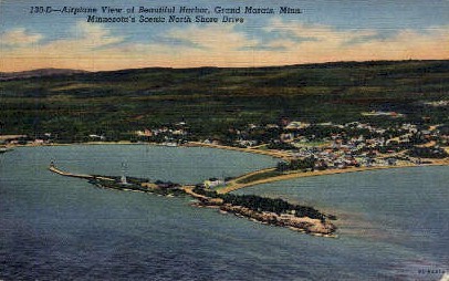 Beautiful Harbor - Grand Marais, Minnesota MN Postcard