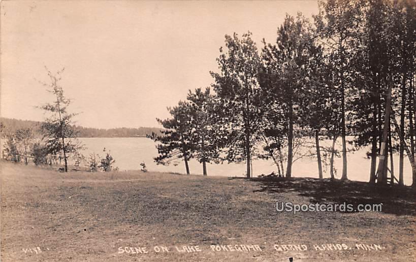 Scene on Lake Pokegama - Grand Rapids, Minnesota MN Postcard