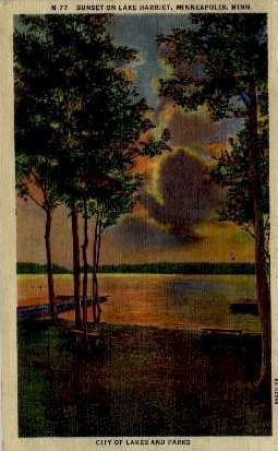 Lake Harriet - Minneapolis, Minnesota MN Postcard