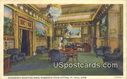 Governor's Reception Room, State Capitol - St. Paul, Minnesota MN Postcard