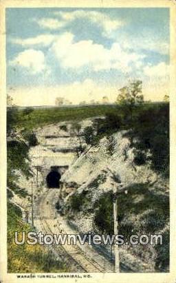 Wabash Tunnel - Hannibal, Missouri MO Postcard