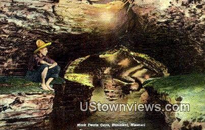 Mark Twain Cave - Hannibal, Missouri MO Postcard