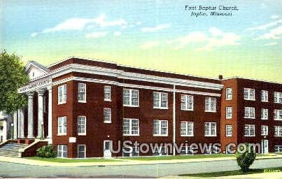 First Baptist Church - Joplin, Missouri MO Postcard