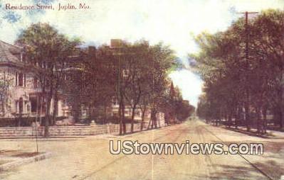 Residence Street - Joplin, Missouri MO Postcard