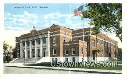 Memorial Hall - Joplin, Missouri MO Postcard