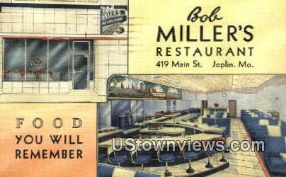 Bob Miller's Restaurant - Joplin, Missouri MO Postcard