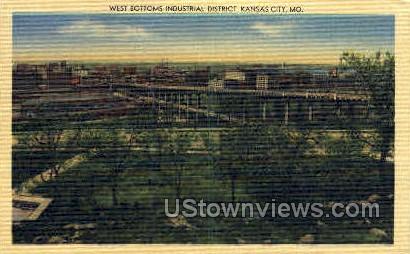 West Bottoms Industrial District - Kansas City, Missouri MO Postcard