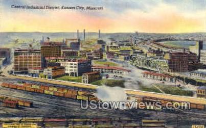Central Industrial District - Kansas City, Missouri MO Postcard