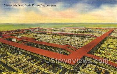 Kansas City Stock Yards - Missouri MO Postcard