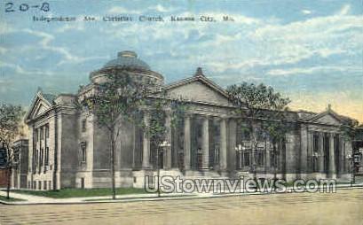 Independence Ave. Church - Kansas City, Missouri MO Postcard