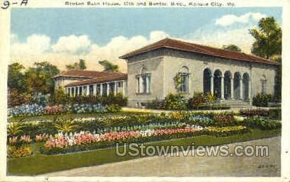 Benton Bath House - Kansas City, Missouri MO Postcard