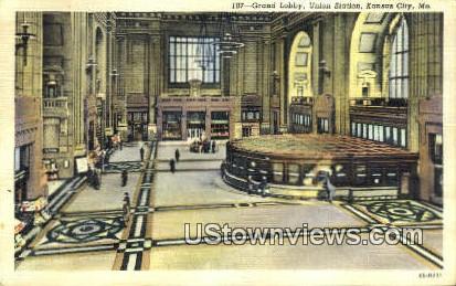 Grand Lobby, Union Station - Kansas City, Missouri MO Postcard