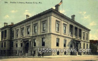 Public Library - Kansas City, Missouri MO Postcard