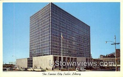 Kansas City Public Library - Missouri MO Postcard
