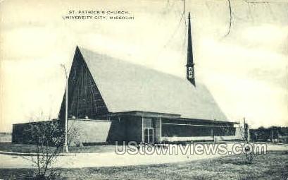 St. Patrick's Church - University City, Missouri MO Postcard
