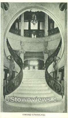 Grand Staircase, City Hall - University City, Missouri MO Postcard