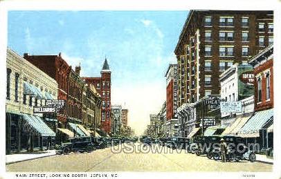 Main Street - Joplin, Missouri MO Postcard