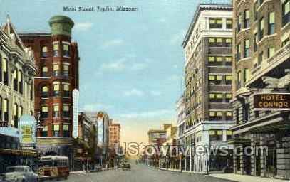 main Street - Joplin, Missouri MO Postcard