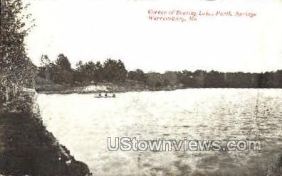 Corner of Boating Lake - Warrensburg, Missouri MO Postcard