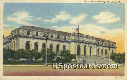 Public Library - St. Louis, Missouri MO Postcard