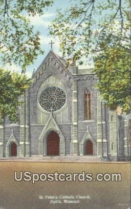 St Peter's Catholic Church - Joplin, Missouri MO Postcard