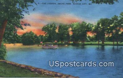 Lagoon, Swope Park - Kansas City, Missouri MO Postcard