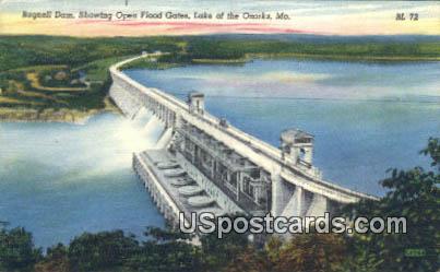 Bagnell Dam - Lake of the Ozarks, Missouri MO Postcard