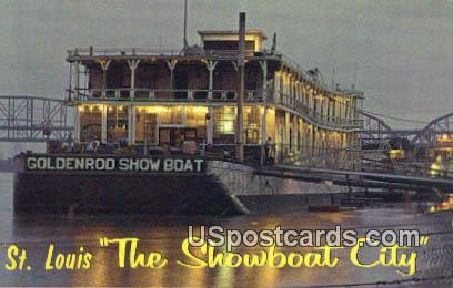 Goldenrod Showboat - St. Louis, Missouri MO Postcard