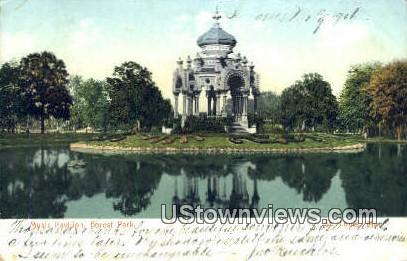 Music Pavilion, Forest Park in St. Louis, Missouri Vintage Collectible Postcard