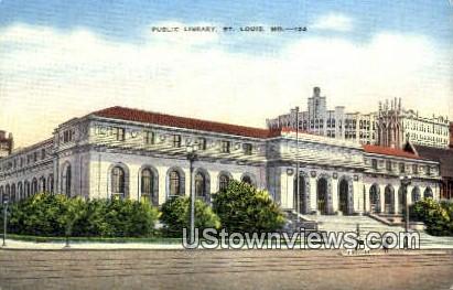 Public Library - St. Louis, Missouri MO Postcard