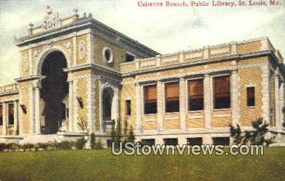 Cabanne Branch, Public Library - St. Louis, Missouri MO Postcard
