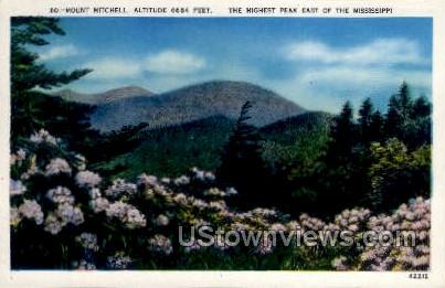 Mount Mitchell - Mississippi MS Postcard