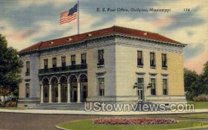 US Post Office  - Gulf Port, Mississippi MS Postcard