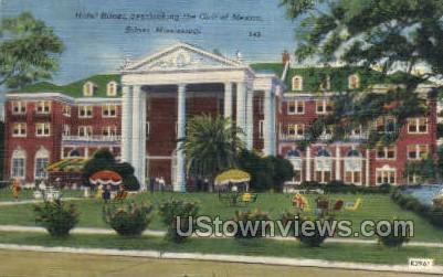 Hotel Biloxi Overlooking the Gulp Of Mexico - Mississippi MS Postcard