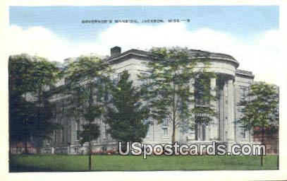 Governor's Mansion - Jackson, Mississippi MS Postcard