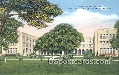 Gulf Park College - Gulfport, Mississippi MS Postcard