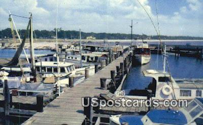 Charter Boats, Municipal Pier - Gulfport, Mississippi MS Postcard