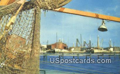 Gulf Coast Fishing Boats - Misc, Mississippi MS Postcard