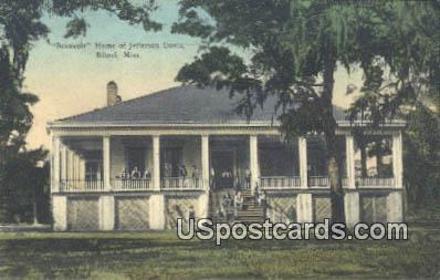 Beauvoir, Home of Jefferson Davis - Biloxi, Mississippi MS Postcard