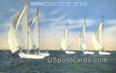 Yacht Racing - Biloxi, Mississippi MS Postcard
