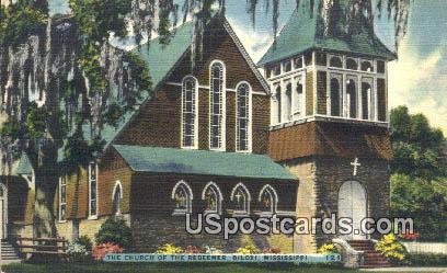 Church of the Redeemer - Biloxi, Mississippi MS Postcard