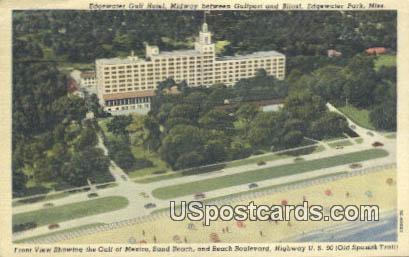 Edgewater Gulf Hotel - Edgewater Park, Mississippi MS Postcard